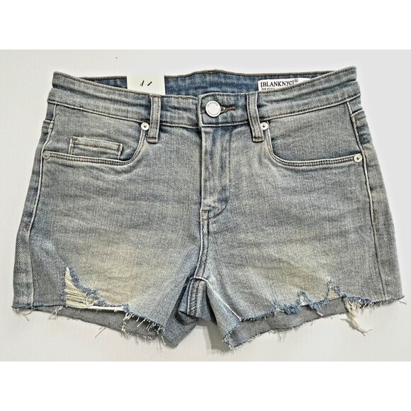 Blank NYC Womens‎ Denim Jean Shorts SIZE 25 BUNDLE Distressed Raw Hem 2 PAIR! - Picture 9 of 16